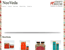 Tablet Screenshot of neovedaindia.com